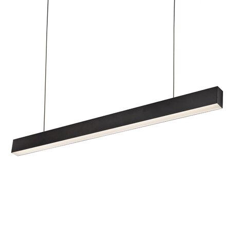 Spectrum voor de installateur LED Lineair Pendelarmatuur - ALLDAY Zwart - 46W 6670Lm - 4000K 840 Helder Wit | Casambi Dimbaar - 1680x70mm - UGR19 Prisma