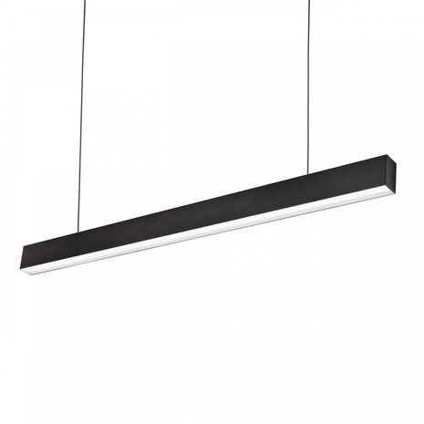 Spectrum voor de installateur LED Lineair Pendelarmatuur - ALLDAY Zwart - 46W 6670Lm - 4000K 840 Helder Wit | Casambi Dimbaar - 1680x70mm - UGR19 Prisma