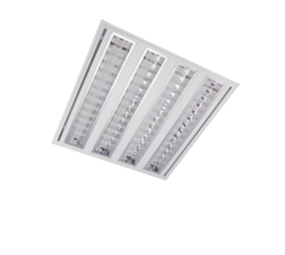 Macbright LED Paneel Dimbaar - Louvre Mat Alu - 60x60cm - 27W 3300Lm - 3000K 830 Warm Wit | DALI Dimbaar - GST18/5 PB