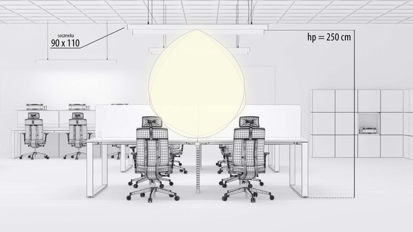 LED line PRIME  Linear - 40W - 4000K  -5200lm - 0-10V Dimbaar  - 60*110° - Zwart - 1158mm