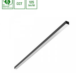 Spectrum voor de installateur LED Montagebalk - Allday Basic - Zwart -1503mm - CCT  Switch 3000K - 4000K - 6000K - 50W