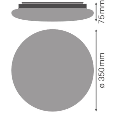 Ledvance Zakelijk: Professionele LED Verlichting & Armaturen | voor de installateur  LED Bulkhead Surface Circulair 18W 1440lm - 830-850 CCT | 350mm - IP44 - Met Bewegings- En Lichtsensor