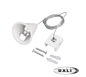 LCB LED Europe  3-Fase DALI Spanningsrail Toebehoren | Pendelset 1.5meter - Wit