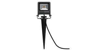 Ledvance LED Breedstraler Endura Spike Zwart 10W 800lm - IP65 - 830 Warm Wit Ledvance LED Breedstraler Endura Spike Zwart 10W 800lm - IP65 - 830 Warm Wit