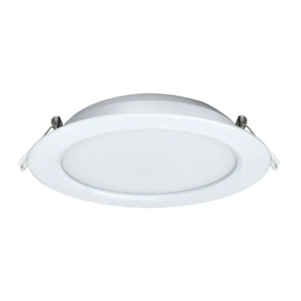 LCB LED Europe  LED Downlight - RGB+CCT - 12W  - 1100 lm - Zaagmaat  ø145-150 mm - Buitenmaat 180mm - IP44 - Inbouw - Rond - Wit