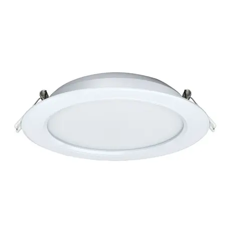 LCB LED Europe  LED Downlight - RGB+CCT - 12W  - 1100 lm - Zaagmaat  ø145-150 mm - Buitenmaat 180mm - IP44 - Inbouw - Rond - Wit