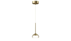 LCB LED LED Pendel hanglamp - 116MM Matt Goud - Phoenix - 7W 1080Lm - 2700K 927 Warm Wit  | 1-Lichts - 116x820MM LCB LED LED Pendel hanglamp - 116MM Matt Goud - Phoenix - 7W 1080Lm - 2700K 927 Warm Wit  | 1-Lichts - 116x820MM