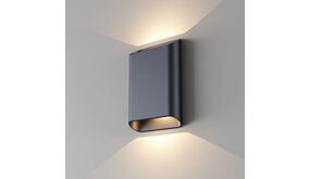 LED Wandlamp IP65 - Up Down light - DIAZ L Zwart - 12W 1090Lm - DTW 918- 930 1800K-3000K Dim to Warm | 5 jaar garantie LED Wandlamp IP65 - Up Down light - DIAZ L Zwart - 12W 1090Lm - DTW 918- 930 1800K-3000K Dim to Warm | 5 jaar garantie