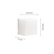 Spectrum LED Wandlamp SCATOLLO - CCT 5W 230V - IP54 - Wit | 100x100x75mm Spectrum LED Wandlamp SCATOLLO - CCT 5W 230V - IP54 - Wit | 100x100x75mm