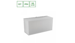 Spectrum voor de installateur: Betaalbare kwaliteit en veelzijdige LED-oplossingen LED Wandlamp SCATOLLO - CCT 8W 230V - IP54 - Wit | 200x100x75mm