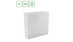 Spectrum voor de installateur: Betaalbare kwaliteit en veelzijdige LED-oplossingen LED Wandlamp SCATOLLO - CCT 20W 230V - IP54 - Wit | 250x250x75mm