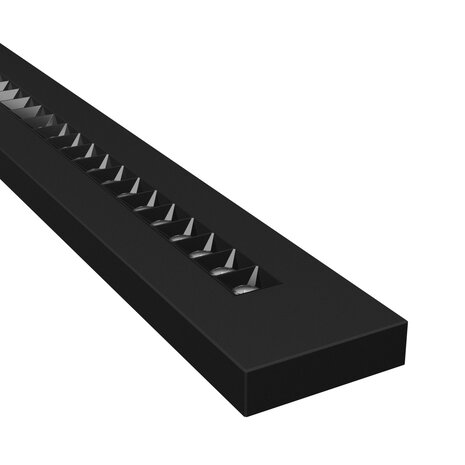 Spectrum voor de installateur: Betaalbare kwaliteit en veelzijdige LED-oplossingen LED Pendel Armatuur WLD Plank Louvre Zwart 120CM | 20-40W 2180-4360Lm - CCT 830-865 Multicolor & Lumen Switch