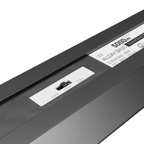 Spectrum voor de installateur LED Linear Pendelarmatuur - Allday Basic Zwart - 40W 5000Lm - 3CCT 827-840-860 - 2700-6000K | 120CM - Multi Color Switch