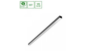 Spectrum voor de installateur LED Montagebalk Pendelarmatuur - Allday Basic lineaire -1203MM - 40W - 3000K - 4000K - 6000K Multi Color Switch | Zwart