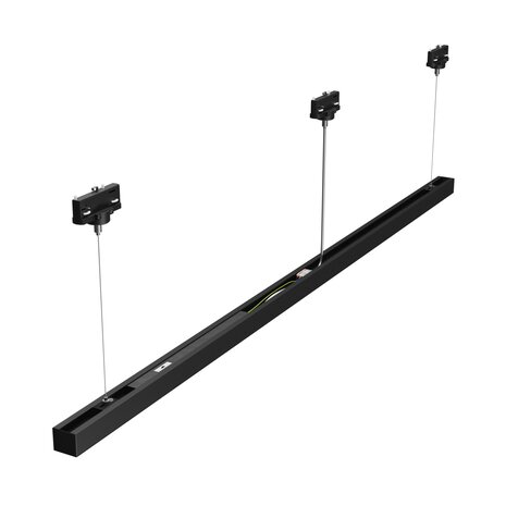 Spectrum voor de installateur LED 3fase Linear Rail Armatuur - Allday Basic Zwart - 50W 6250Lm - CCT 830 - 840 - 860 Multi Color Switch  |  1503MM