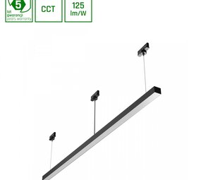 Spectrum voor de installateur LED 3fase Linear Rail Armatuur - Allday Basic Zwart - 50W 6250Lm - CCT 830 - 840 - 860 Multi Color Switch  |  1503MM
