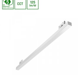 Spectrum voor de installateur LED 3-Fase Linear Rail Armatuur - Allday Basic Wit - 50W 6250Lm - 3CCT 827-840-860 - 2700-6000K | 150CM - Multi Color Switch