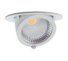 Macbright LED Downlight Kantelbaar - Bananenspot Tecno 182MM  - Wit - 16.2W 2058Lm  - 3000K  830 Warm Wit | Zaagmaat 170MM + GST18i3 Wieland
