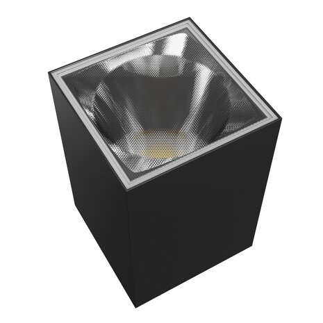 LED Wandlamp TORRE SQUARE - 9W - 99x78x117MM - CCT 3000K/4000K/6000K - IP54 - 111 lm/W - 30° Bundel - Zwart - Opbouwmontage LED Wandlamp TORRE SQUARE - 9W - 99x78x117MM - CCT 3000K/4000K/6000K - IP54 - 111 lm/W - 30° Bundel - Zwart - Opbouwmontage