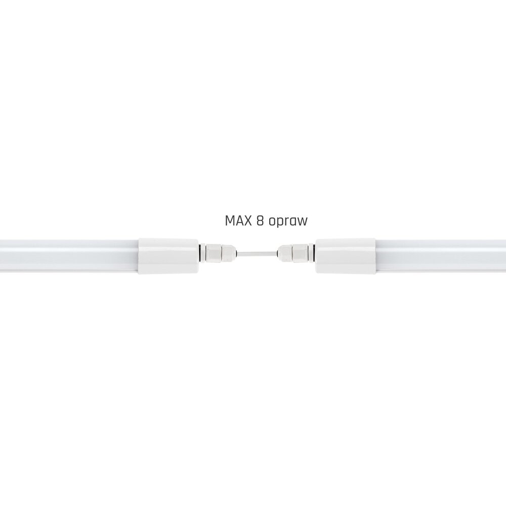 LED Armatuur Compleet - LIMEA MINI - 45W - 4000K - 120 lm/W - IP65 - 150 cm | Wit - Opbouw/pendel - Doorvoerbedrading LED Armatuur Compleet - LIMEA MINI - 45W - 4000K - 120 lm/W - IP65 - 150 cm | Wit - Opbouw/pendel - Doorvoerbedrading