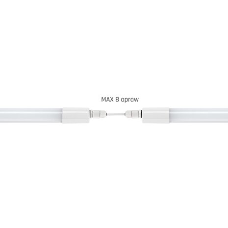 LED Armatuur Compleet - LIMEA MINI - 45W - 4000K - 120 lm/W - IP65 - 150 cm | Wit - Opbouw/pendel - Doorvoerbedrading LED Armatuur Compleet - LIMEA MINI - 45W - 4000K - 120 lm/W - IP65 - 150 cm | Wit - Opbouw/pendel - Doorvoerbedrading