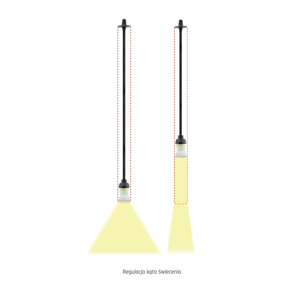 Spectrum voor de installateur LED hanglamp - Zwart - Chloe Slim - GU11/MR11 Fitting -  40X500MM