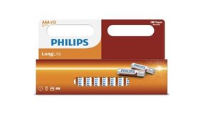 Philips LED Verlichting | Officieel distributeur Philips Longlife AAA Batterijen  12 stuks