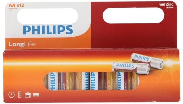 Philips LED Verlichting | Officieel distributeur Philips Longlife AA Batterijen 12 stuks