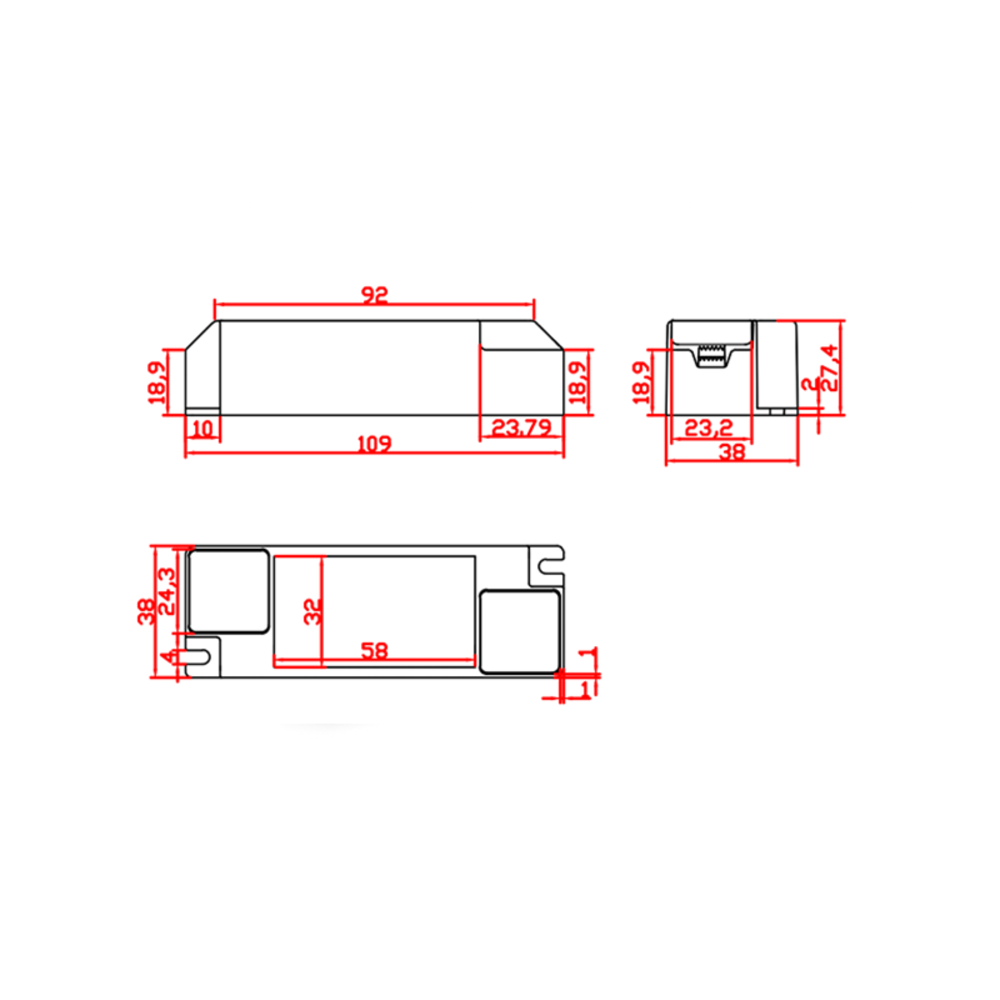 LCB LED LED Driver | DIMBAAR | 350mA | Downlight schikt voor 14W/16W CCT variant LCB LED LED Driver | DIMBAAR | 350mA | Downlight schikt voor 14W/16W CCT variant