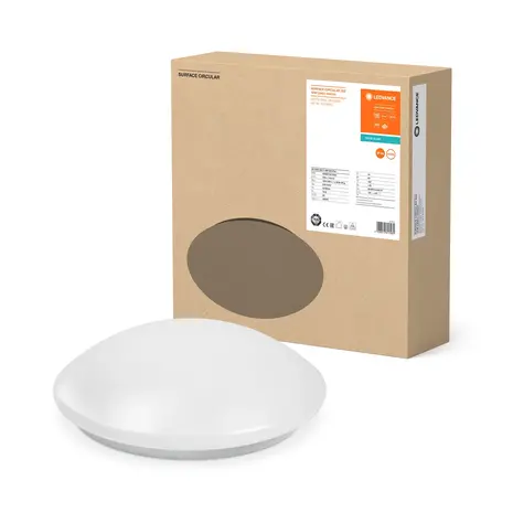 Ledvance Zakelijk: Professionele LED Verlichting & Armaturen LED Bulkhead Surface Circulair 350 Wit 18W 1440lm - 840 Helder Wit | 350mm - IP44