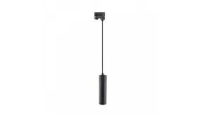 Spectrum 3-Fase Spanningsrail Hanglamp GU10 Fitting | Madara Tube Mat Zwart - 3 phase - pendel 1 Meter