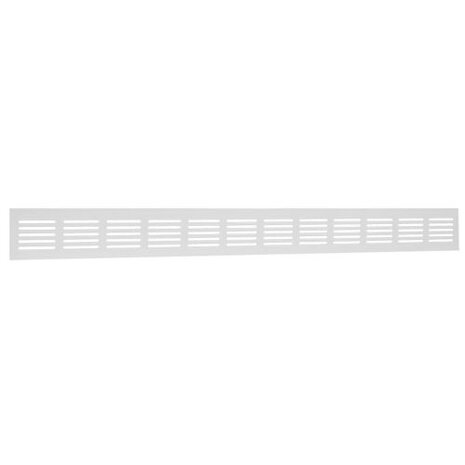 Ellen Alu Plintrooster 600x60MM Wit Ellen Alu Plintrooster 600x60MM Wit