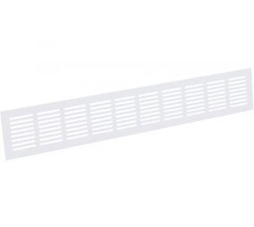 Plintrooster Alu 600x80MM Wit