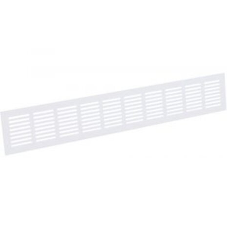 Plintrooster Alu 600x80MM Wit