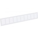 Plintrooster Alu 600x80MM Wit Plintrooster Alu 600x80MM Wit