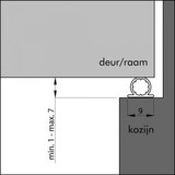 Ellen TOCHTBAND UNIV 9X4MM WIT 6,0M ZELFKLEVEND