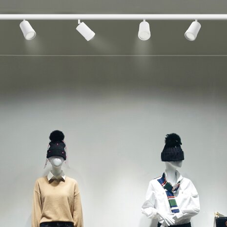 LED Railspot PAVA BASIC - 20W - CCT 3000K/4000K/6000K - 111 lm/W - 20-45° Bundel - IP20 - RA80 | 84x136x185mm - Wit - 3-fase LED Railspot PAVA BASIC - 20W - CCT 3000K/4000K/6000K - 111 lm/W - 20-45° Bundel - IP20 - RA80 | 84x136x185mm - Wit - 3-fase