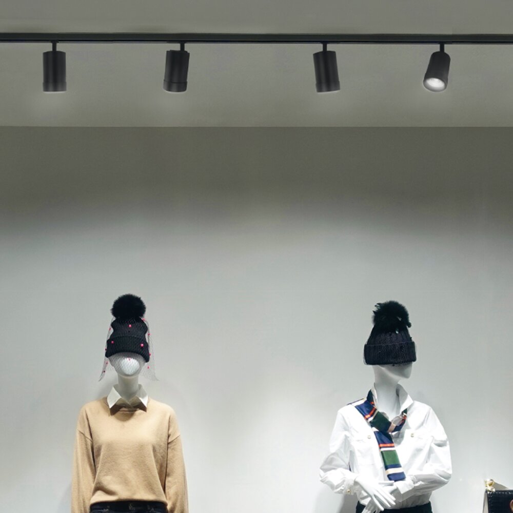 LED Railspot PAVA BASIC - 20W - CCT 3000K/4000K/6000K - 111 lm/W - 20-45° Bundel - IP20 - RA80 | 84x136x185mm - Zwart - 3-fase