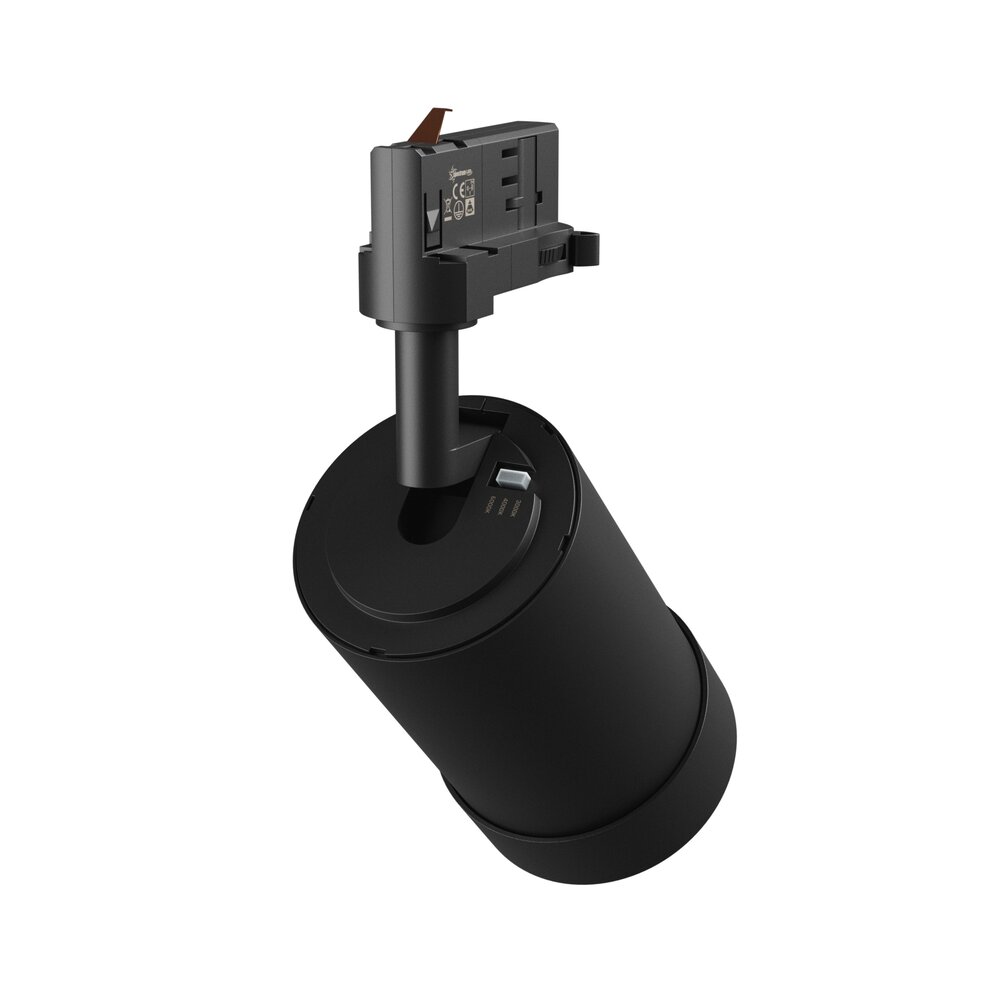 LED Railspot PAVA BASIC - 20W - CCT 3000K/4000K/6000K - 111 lm/W - 20-45° Bundel - IP20 - RA80 | 84x136x185mm - Zwart - 3-fase