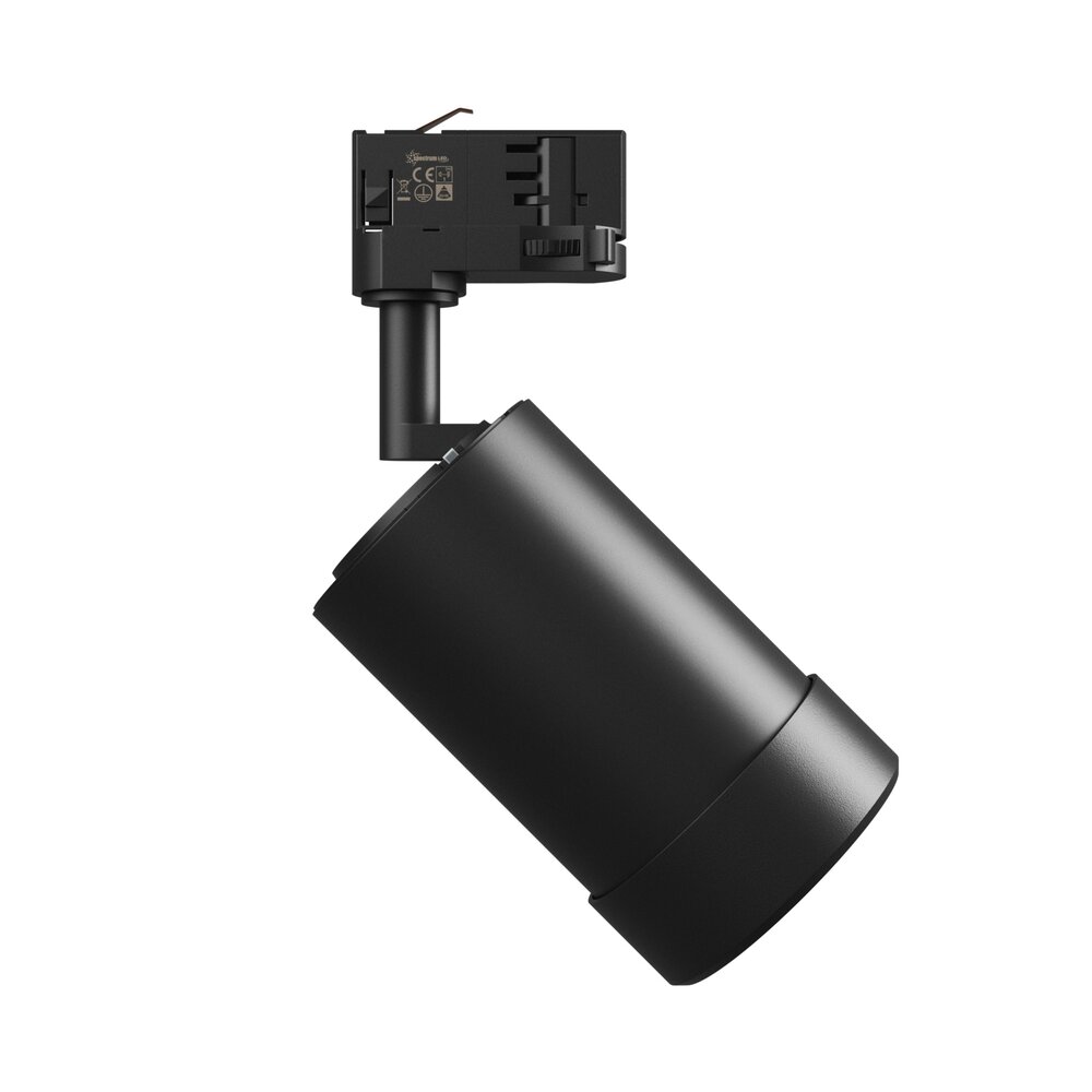 LED Railspot PAVA BASIC - 20W - CCT 3000K/4000K/6000K - 111 lm/W - 20-45° Bundel - IP20 - RA80 | 84x136x185mm - Zwart - 3-fase