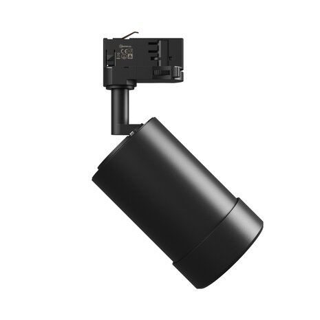 Spectrum voor de installateur LED Railspot PAVA BASIC - 20W - CCT 3000K/4000K/6000K - 111 lm/W - 20-45° Bundel - IP20 - RA80 | 84x136x185mm - Zwart - 3-fase