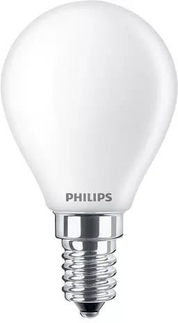 Philips LED Verlichting | Officieel Assortiment Signify Professional. Corepro LEDluster E14 Kogel Mat 2.2W 250lm - 827 Zeer Warm Wit | Vervangt 25W