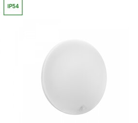 LED Opbouwlamp NYMPHEA PROXI PIR - 18W - 4000K - IP54 - 120° Stralingshoek - Rond - Wit - Opbouwmontage