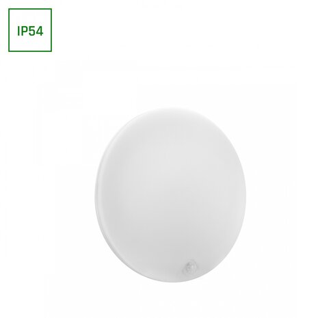 LED Opbouwlamp NYMPHEA PROXI PIR - 18W - 4000K - IP54 - 120° Stralingshoek - Rond - Wit - Opbouwmontage