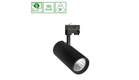 Spectrum LED Railspot 3F Branta LUX Zwart - 27W 3375Lm - 4000K 940 Koel wit | 36° Stralingshoek - CRI95 Spectrum LED Railspot 3F Branta LUX Zwart - 27W 3375Lm - 4000K 940 Koel wit | 36° Stralingshoek - CRI95