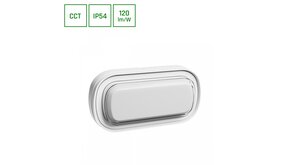 LED Wandlamp PASTILO OVAAL - 15W - CCT 3000K/4000K/6000K - 120 lm/W - IP54 - IK10 - 120° Bundel - Wit - Opbouwmontage LED Wandlamp PASTILO OVAAL - 15W - CCT 3000K/4000K/6000K - 120 lm/W - IP54 - IK10 - 120° Bundel - Wit - Opbouwmontage