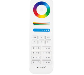 Mi-Light Miboxer Afstandsbediening - Wit - RGB+CCT - 8 Groepen - RF 2.4GHz - 12V/24V