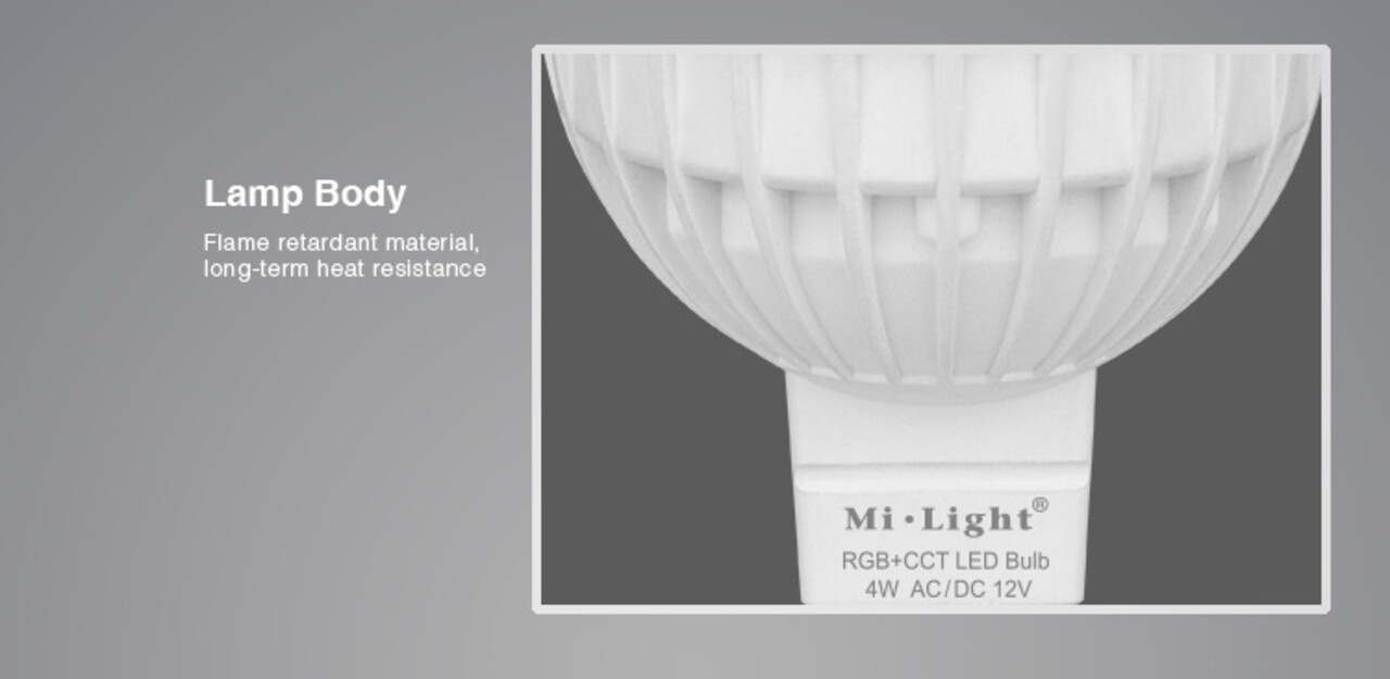 LED Spot MR16 - 4W - RGB+CCT | MIBOXER - RF 2.4 GHz - Dimbaar