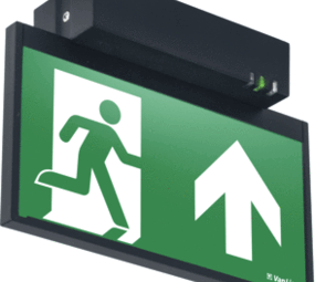 VanLien Noodverlichting: Vluchtwegsignalering  voor de installateur LED Noodverlichting Plafondopbouw armatuur IP40 - Zwart Continu - 4W 5000K | Zelftest - Type EVAGO EVA-DOP-22/ZW