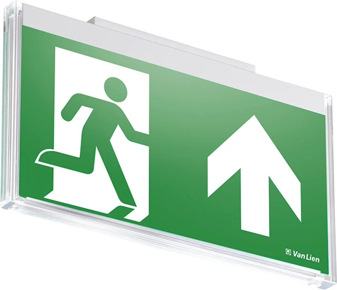 VanLien Noodverlichting: Vluchtwegsignalering  voor de installateur LED Noodverlichting armatuur IP40 - Wit Continu - 2W 5000K | Type EVA-DOW-22